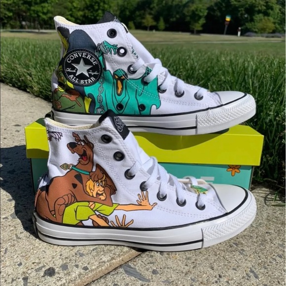 Converse x Scooby Doo CTAS Hi Top Sneakers RARE - Picture 4 of 12